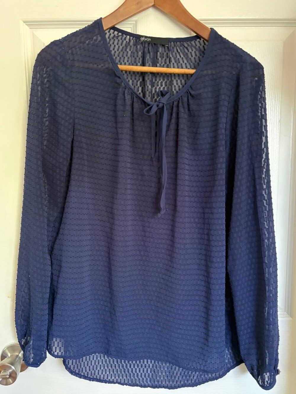 Women's Gibson Navy Blouse